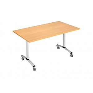 https://www.techni-contact.com/ressources/images/produits/merchandising/table-de-reunion-plateau-rabattable-rectangulaire-plateau-melamine-120-x-80-cm-ou-160-x-80-mm-4-roulettes-silencieuses-97727797-1.jpg - Plateau mélaminé ép. 25 mm – Finition : Hêtre, chêne ou gris – 120 x 80 cm à 160 x 80 cm