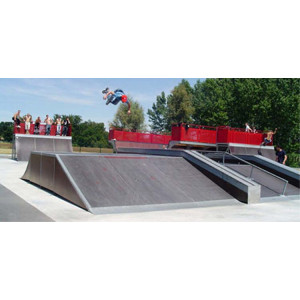 Table de street pour skatepark - Permet de rouler sur la surface où d’éffectuer des jumps dessus