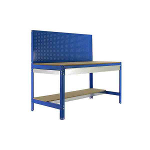 Table de travail d’atelier bois 600 Kg - Capacité : 600 Kg – Dimensions : 1445 x 1510 x 610 mm - Bleu
