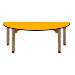 Table demi-ronde crèche - L600 mm x H450 mm x P600 mm