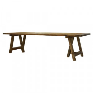 Table en bois rustique - Table en bois de pin recyclé
