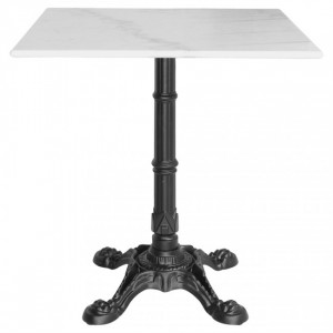 Table en marbre - Table d'intérieur de style bistrot avec plateau en marbre