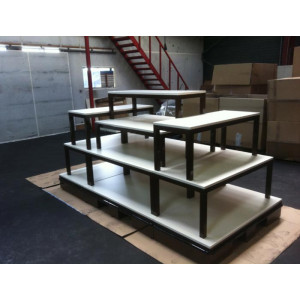 Table empilable d'agencement magasin - Tables de magasin