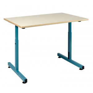 Table scolaire pour PMR - Plateau 90 x 65 cm - Réglable en hauteur de 60 à 80 cm - Accessible PMR
