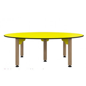 Table ovale crèche - L1200 mm x P800 mm