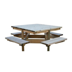 https://www.techni-contact.com/ressources/images/produits/merchandising/table-pique-nique-carree-dublin-en-bois-traite-autoclave-classe-4-a-poser-hauteur-d-assise-420-mm-o-plateau-1340-mm-h740-mm-34621317-1.jpg - Longueur : 1340 mm - Assise : 420 mm - Bois résineux - à poser