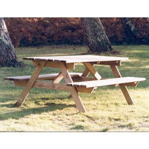 Table Pique-nique Chêne - Table Pique-nique en bois