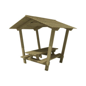 https://www.techni-contact.com/ressources/images/produits/merchandising/table-pique-nique-en-bois-avec-toit-stagadon-pour-enfants-l2400-x-l2600-x-h2500-mm-pin-traite-clase-iv-94953154-1.jpg - Pin traité Classe IV  - Hauteur assise : 450 mm - À sceller