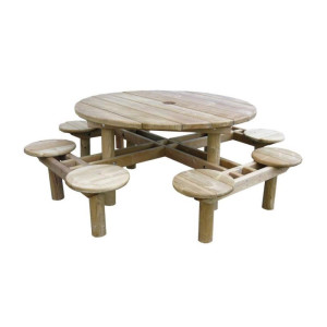 https://www.techni-contact.com/ressources/images/produits/merchandising/table-pique-nique-ronde-genes-en-bois-capacite-6-ou-8-places-traite-autoclave-classe-4-a-poser-hauteur-d-assise-390-mm-o-plateau-1200-ou-150-78294642-1.jpg - Dimensions plateau : Ø 1500 ou 1200 mm - Assise : 390 mm - Bois résineux - A sceller