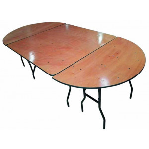 Table pliante bois polyvalente - Hauteur : 76 cm – Format : carrée ou demi-ronde – En bois