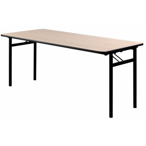 Table pliante de collectivité rectangulaire - Formats : Rectangulaire ou Rond - Mélaminé ou stratifié avec chant PVC