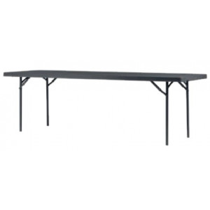Table pliante en polyéthylène - Taille 6 -  hauteur : 750 mm - Polyéthylène -  Pieds en acier - Pliante