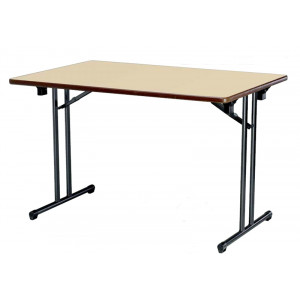 Table pliante piétement en acier - Longueur : 1200, 1600 ou 1800 mm