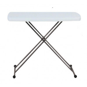 https://www.techni-contact.com/ressources/images/produits/merchandising/table-polyethylene-pliante-grenade-reglable-5-positions-l-76-x-l-49-cm-h-de-46-5-a-71-5-cm-17298599-1.jpg - Table pliante - Dimensions table : 76 x 49 cm - Plateau polyéthylène - Hauteur : de 46,5 à 71,5 cm