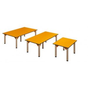 Table rectangle crèche - Piètements en hêtre massif