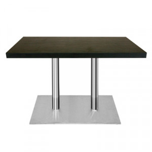 Table rectangulaire bois mélaminé couleur Wengé - TCH-419-518