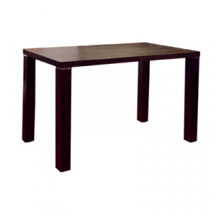 Table rectangulaire en bois plaqué wengé 110x60 cm - Plateau en 110x60 cm