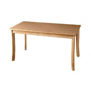 Table rectangulaire en bois pour école maternelle - Longueur : 1200 mm - Taille : T1 à T6 - Plateau mélaminé - Structure hêtre massif 