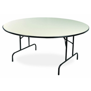 Table réunion ronde - Format : Demi-rond ou Rond - Mélaminé ou Stratifié avec chant PVC