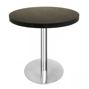 Table ronde bois mélaminé Wengé Hauteur 72cm - T-CH18-519