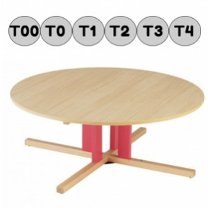 Table ronde en bois - Pour crèche