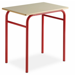 Table scolaire basique - Taille : 4 à  6 – Format : Rectangulaire - Mélaminé ou Stratifié avec chant PVC
