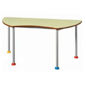 Table scolaire colorée - Tailles 1 à 4 - Plateau mélaminé, stratifié ou médium stratifié - Dimensions plateau : 120 x 51,5 cm