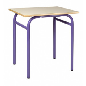 Table scolaire fixe 4 pieds - Tailles, 4 à 6 - mélaminé ou stratifié - 4 pieds