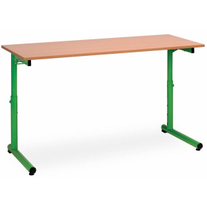 Table scolaire fixe pour maternelle - Taille : 1 à 3 – Format : Rectangulaire - Mélaminé ou Stratifié avec chant PVC
