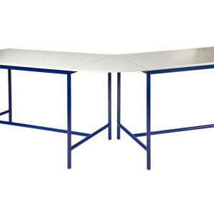 Table scolaire plateau de jonction angle 45° - Plateau de jonction 45° - mélaminé ou stratifié -  Hauteur : 90 cm