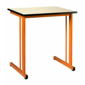 Table scolaire plateau mélaminé - Tailles 4 à 6 - Plateau mélaminé - 4 dimensions disponibles
