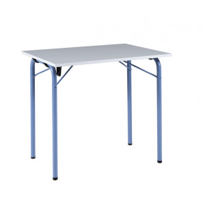 Table scolaire pliante - Taille 6 - Dimensions plateau : 80 x 60 cm - mélaminé ou stratifié - pieds pliants