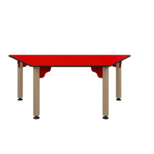 Table trapèze crèche - Dimension : L 1200 mm x P 600 mm