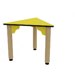 Table triangle crèche - Dimension : L 600 mm x H 600 mm x P 600 mm
