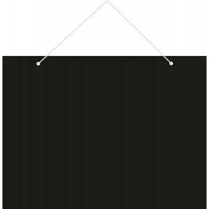 Tableau ardoise noir neutre - Vendu par paquet de 3 - Dim :20 x 15 cm