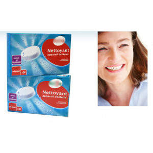 Tablette pour nettoyage appareil dentaire - Anti-plaque