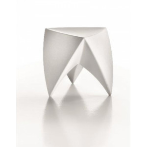 Tabouret Lounge empilable en polyéthylène  - Polyéthylène - Hauteur d'assise : 45 cm – Coloris : Noir ou blanc