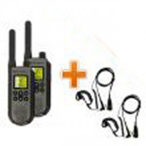 Talkie-Walkie Motorola T7 + Oreillettes micro écouteur confort - 2 talkie-walkie + 2 micro écouteurs confort
