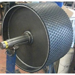 Tambour magnétique en acier ou inox - Revêtement caoutchouc sur les tambours