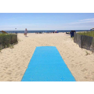 Tapis d'accès plage polyester - Poids : 2 Kg - Léger et résistant