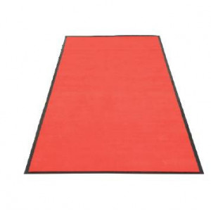 Tapis d'accueil PVC - Polyester PVC - Dimensions : 200 x 90 cm - Rouge 