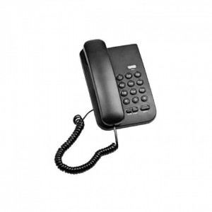 Téléphone pour chambre d’hôtel - A poser ou à fixer au mur - Fonctions rappel et silencieux.