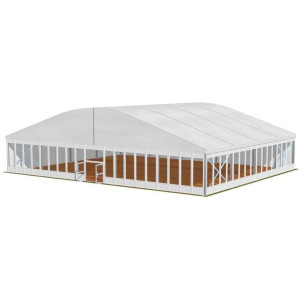 Tente dôme toit arqué - Tente de réception toit Arqué 25 M