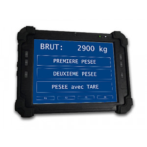 Terminal portable de pesage - Ecran tactile de 10 pouces LCD Couleur rétro éclairé