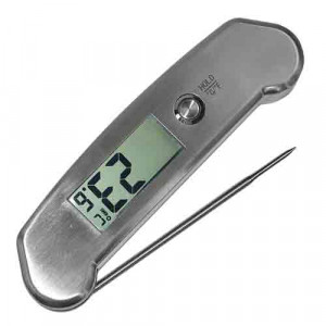 Thermomètre digital HACCP Inox - Amplitude : -50+300°C / -58+572°F - Résolution de l’affichage : 0.1°