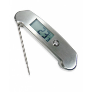 Thermomètre digital HACCP tout inox - Tout inox - Résolution: 0.1° - Précision HACCP : ±0.5°C - Conforme à la norme EN 13485