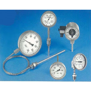 Thermomètre industriel à cadran - Thermomètre à dilatation de gaz certifié GL