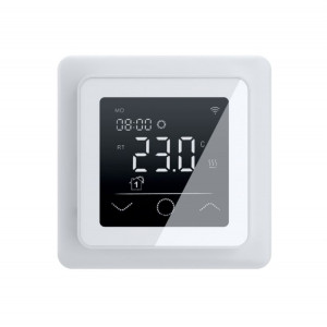 Thermostat digital blanc  - Programmation hebdomadaire avec 4 plages horaires
