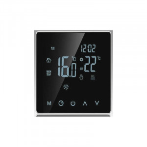 Thermostat tactile à affichage digital pour plancher chauffant - Tension : 230 V-Echelle de température : 0 à 45 °c
