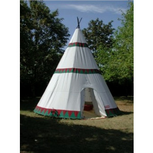 Tipi tente de camping familiale - Surface 16.34 m²